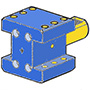 VDI30 FORM D1 D2 QUADRUPLE TURNING HOLDER H=20 mm L=38 mm